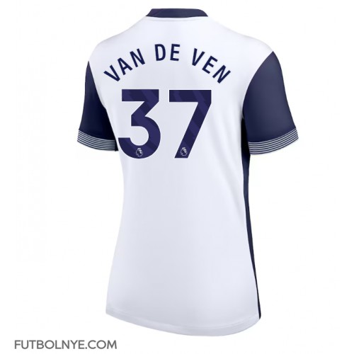 Camiseta Tottenham Hotspur Micky van de Ven #37 Primera Equipación para mujer 2024-25 manga corta